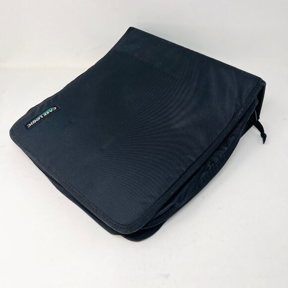 CaseLogic [Holds 208] CD DVD BLU-RAY Wallet Holder Keeper Black Nylon Zippered - Picture 3 of 6